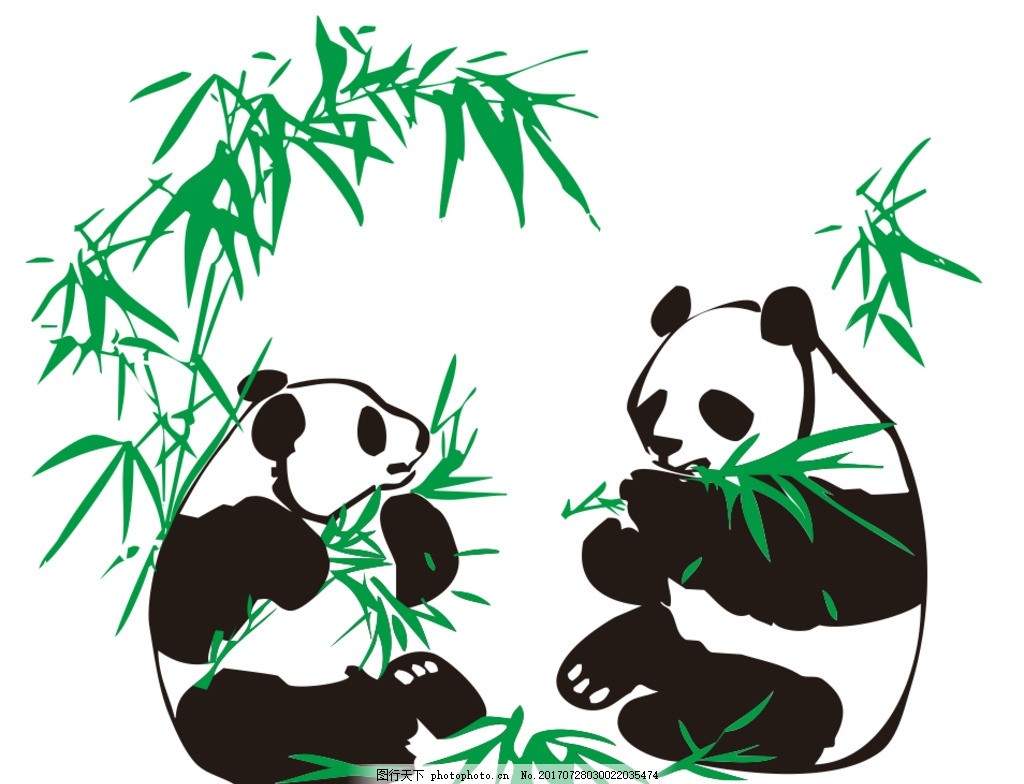熊猫吃竹子